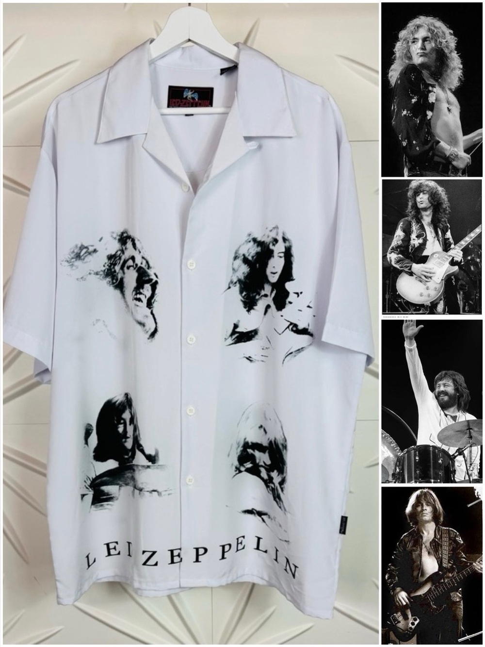 🎸 LED ZEPPELIN Button Down Shirt Rare Gem 💎 FATHERS DAY !